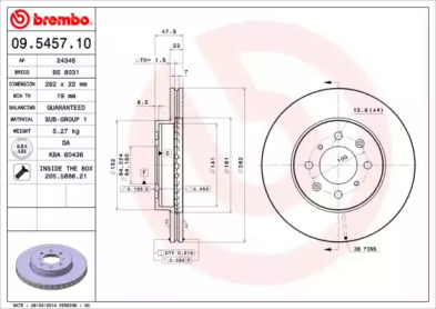 BREMBO 09.5457.10