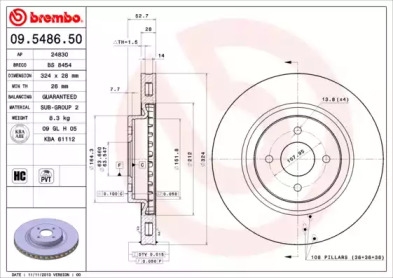 BREMBO 09.5486.50