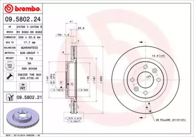 BREMBO 09.5802.24