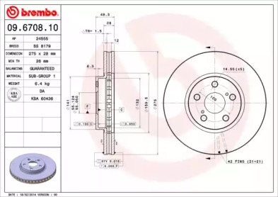 BREMBO 09.6708.10