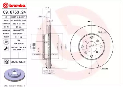 BREMBO 09.6753.21