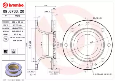 BREMBO 09.6763.20