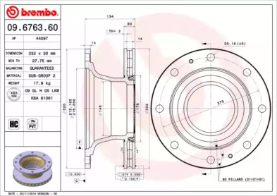 BREMBO 09.6763.60