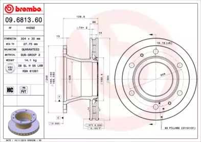 BREMBO 09.6813.60