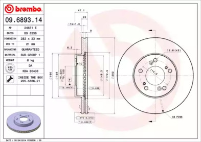 BREMBO 09.6893.14