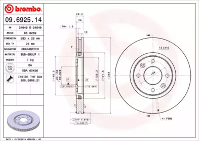 BREMBO 09.6925.14