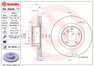 BREMBO 09.6948.11