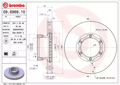 BREMBO 09.6969.10