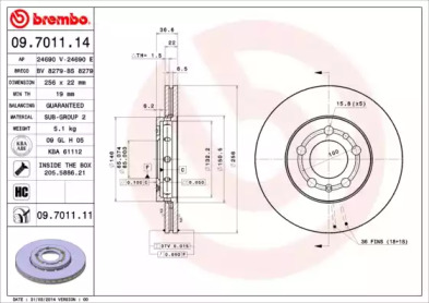 BREMBO 09.7011.11