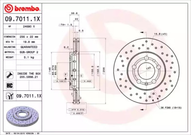 BREMBO 09.7011.1X