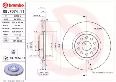 BREMBO 09.7074.11