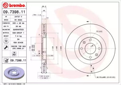 BREMBO 09.7398.11