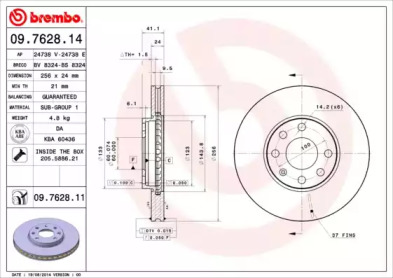 BREMBO 09.7628.14