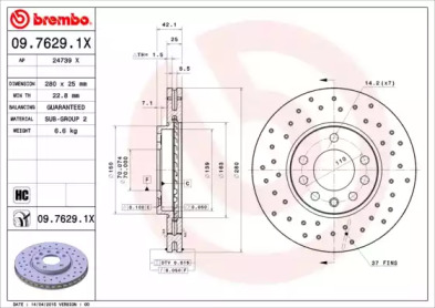 BREMBO 09.7629.1X