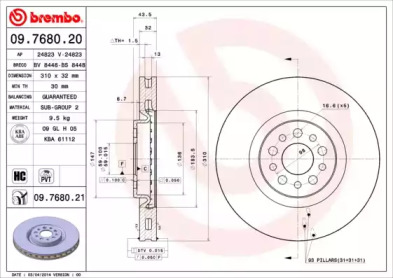 BREMBO 09.7680.21