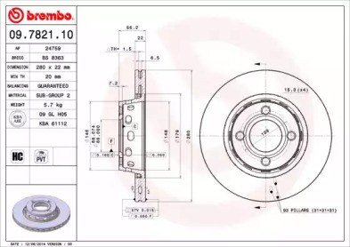 BREMBO 09.7821.10