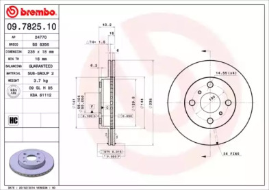 BREMBO 09.7825.10