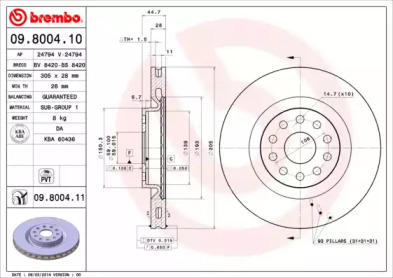 BREMBO 09.8004.10