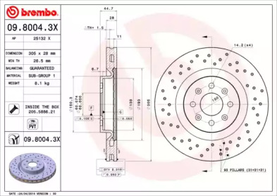 BREMBO 09.8004.3X