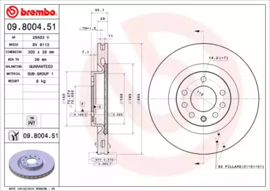 BREMBO 09.8004.51