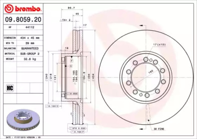 BREMBO 09.8059.20