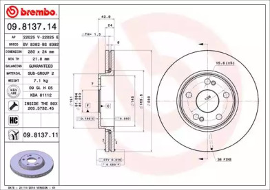 BREMBO 09.8137.14