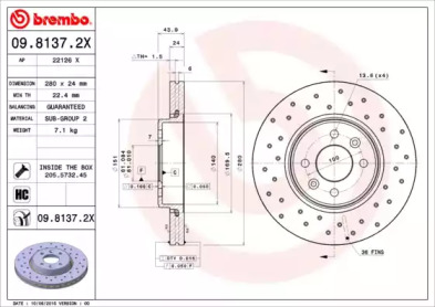 BREMBO 09.8137.2X