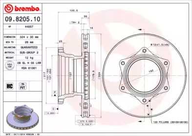 BREMBO 09.8205.10