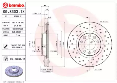 BREMBO 09.8303.1X