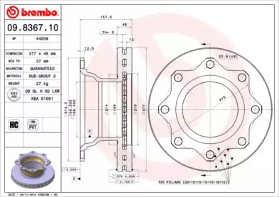 BREMBO 09.8367.10