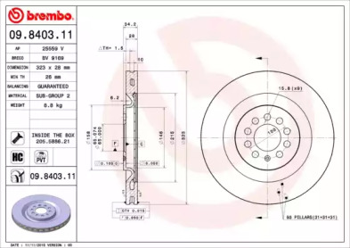 BREMBO 09.8403.11