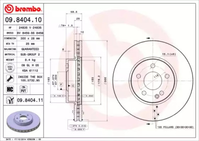 BREMBO 09.8404.11