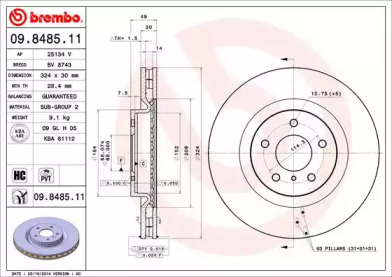 BREMBO 09.8485.11