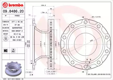 BREMBO 09.8486.20