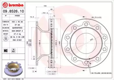 BREMBO 09.8526.10