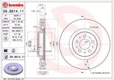 BREMBO 09.8614.11