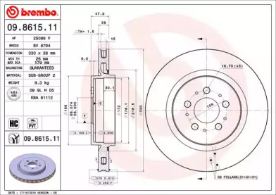 BREMBO 09.8615.11