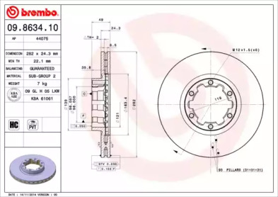 BREMBO 09.8634.10