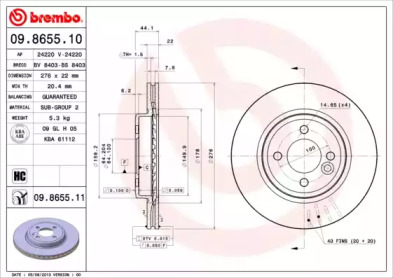 BREMBO 09.8655.11