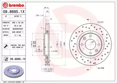 BREMBO 09.8695.1X