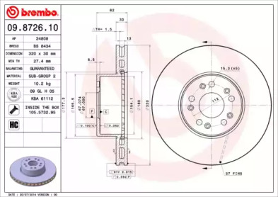 BREMBO 09.8726.10