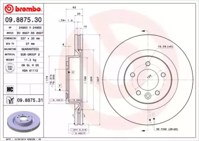 BREMBO 09.8875.31