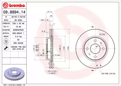 BREMBO 09.8894.14