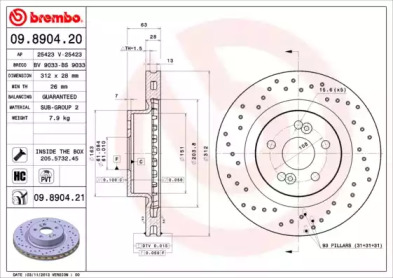 BREMBO 09.8904.20