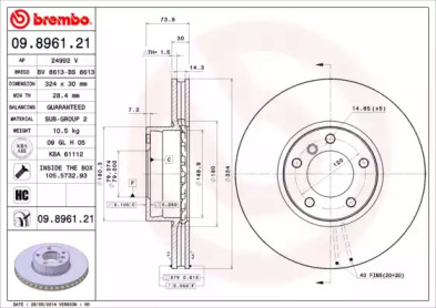 BREMBO 09.8961.21