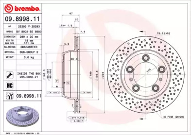 BREMBO 09.8998.11