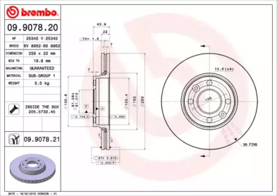 BREMBO 09.9078.20