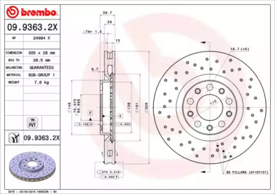 BREMBO 09.9363.2X