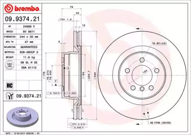 BREMBO 09.9374.21