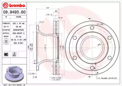 BREMBO 09.9493.60